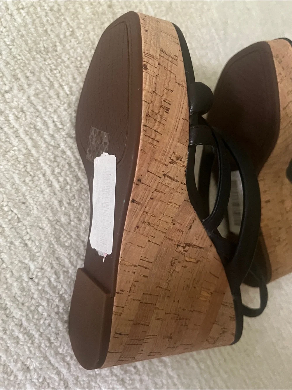 NEW Jessica Simpson Black Multi-Strap Wedge Sandals